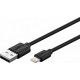 Polnilno/podatkovni kabel za iPhone 5/6/7, 1m