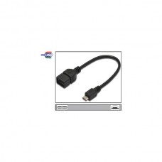 Kabel USB A-B mikro OTG 0,2m Digitus