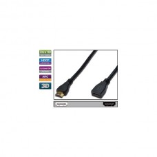 HDMI-HDMI podaljšek z mrežno povezavo 2m Digitus črn