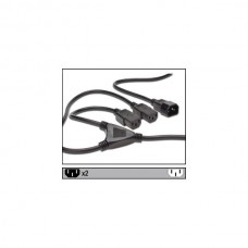 Napajalni ka. 220V EURO 1,7m EURO M C14 - 2x EURO Ž C13 Digitus