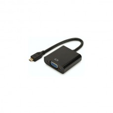 Adapter HDMI-D Mikro M - VGA Ž 10cm Digitus