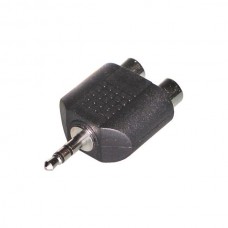 Adapter vtič 3,5mm moški - 2×Cinch ženski