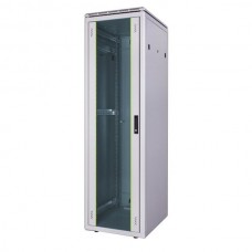 19" omara 42U 600x600, steklena vrata