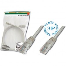 Patch kabel Cat.6 UTP 15m sivi