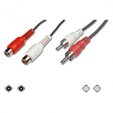 Kabel cinch 2×moški - 2×ženski 2,5m