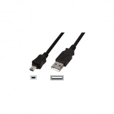 USB kabel A/moški<>B-mini5/moški 1m