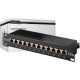 Patch panel 12port STP Cat.5e 1U, 10"