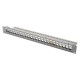 Patch panel 24port za KEYSTONE modul 1U, sivi