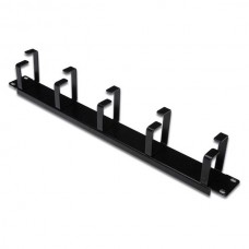 19" vodilo za kabel 1U, črno