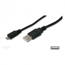 USB kabel A/moški<>B/moški micro 1,8m