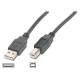 USB kabel A/moški<>B/moški USB2.0 0,5m