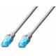 Patch kabel Cat.5 UTP  5m sivi