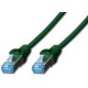 Patch kabel Cat.5e SFTP  1m zelen