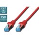 Patch kabel Cat.5e SFTP  1m rdeč