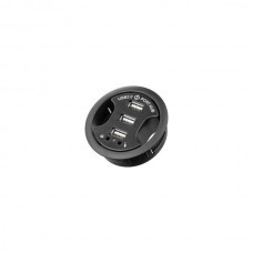 USB hub 4-port + audio za vgradnjo v mizo fi60mm