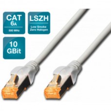 Patch kabel Cat.6A SFTP 0,5m sivi