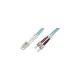 Optični patch kabel-Duplex 50/125 LC<>ST 3m OM3