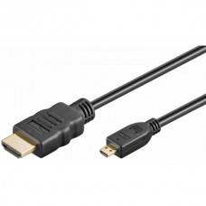 HDMI/A kabel 19 Pol moški - moški micro Tip D, 1m