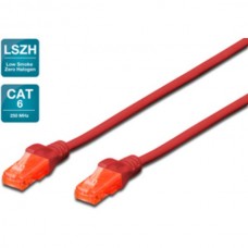 Patch kabel Cat.6 UTP 3m rdeč LSHF