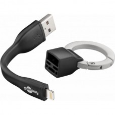 Polnilno/podatkovni kabel za iPhone 5/6/7, 0,1m - kot obesek za ključe
