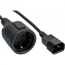 Napajalni kabel C14 moški <> vtičnica šuko za UPS