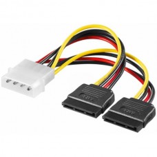 PC Y napajalni kabel/napajalnik; 5,25 konektor na 2x SATA